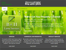 Tablet Screenshot of bhlawncare.com